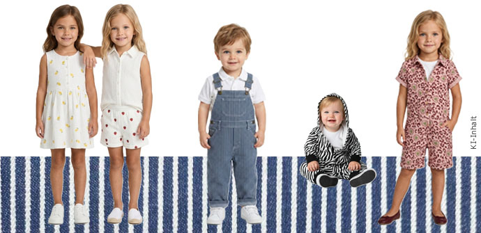 Kinderoutfits aus unseren Stoffen n�hen