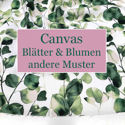 Canvas Stoff Bl�tter Blumen & andere Drucke