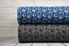 Bio-Jacquard Hamburger Liebe Kopfh�rer, blau