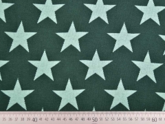 RESTST�CK 86 cm Bio-Jacquard Hamburger Liebe Sterne, gr�n