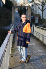 Outdoorstoff uni beschichtete R�ckseite wasserabweisend, dunkelblau