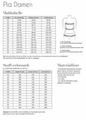 Papierschnittmuster Damen Kleid PIA Fadenk�fer