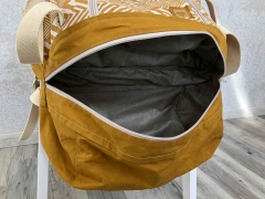 Kunstleder Lederimitat f�r Taschen gepr�gte Optik, ocker