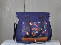 Dry Oilskin Light gewachste Baumwolle, marineblau