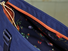 Dry Oilskin Light gewachste Baumwolle, marineblau