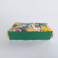 Dekostoff tropische Fr�chte Digitaldruck, gelb orange weiss