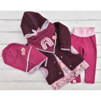 RESTST�CK 50 cm Musselin Stoff Double Gauze uni, bordeaux