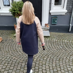 Papierschnittmuster schmaler Kurzmantel Frau Linda Studio Schnittreif