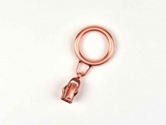 Schieber mit Ring f�r Rei�verschluss mit 6,5 mm Spirale, KUPFER