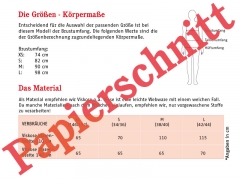 Papierschnittmuster Top m. Spaghettitr�ger Frau Eike Studio Schnittreif