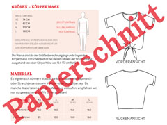 Knotenshirt Papierschnittmuster Frau Bille Studio Schnittreif