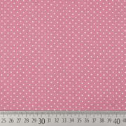 Baumwollstoff kleine Punkte Petite Dots, wei� altrosa