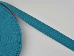 Gurtband 3 cm Baumwolle Polyester, petrol