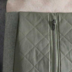 Dekostoff Jacquard Drizzle, natur gr�n