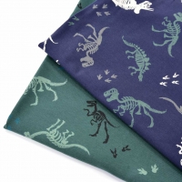 Jerseystoff Dinosaurier Skelett, dunkelgr�n