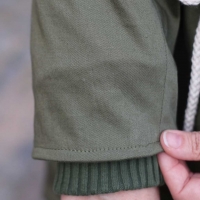 Baumwoll Twill Trenchcoat Stoff Stretch, hellbeige