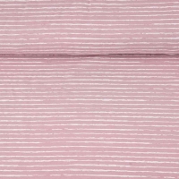 Jersey Stoff Streifen blurry stripes, weiss hellaltrosa