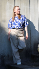 Leinenstoff gewaschen uni, beige