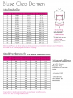 Papierschnittmuster Bluse Damen V-Ausschnitt CLEO Fadenk�fer