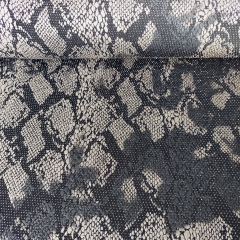 RESTST�CK 50 cm Jerseystoff Schlangenmuster Animal Print Glitzerpunkte, taupe grau