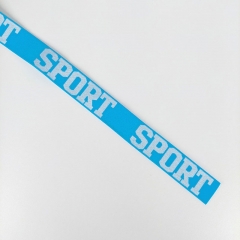 Gummiband Sport 32 mm breit, wei� t�rkis