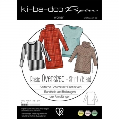 Papierschnittmuster Oversized Shirt Kleid Damen ki-ba-doo