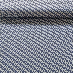 Wildlederimitat Quadrate Rechtecke grafisch Fake Suede, blaugrau cremewei�