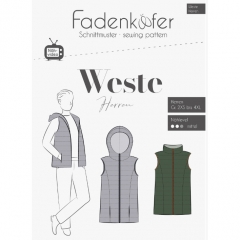 Papierschnittmuster WESTE HERREN Fadenk�fer