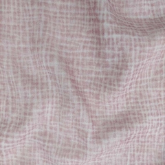 Musselin Stoff Double Gauze Batik Gitternetz, altrosa