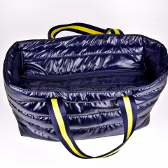 RESTST�CK 99 cm Steppstoff Streifen wattiert matt gl�nzend, hellmintgr�n