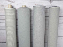 Dekostoff Jacquard Fischgr�t, grau