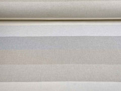 Dekostoff Blockstreifen, cremewei� beige hellgrau