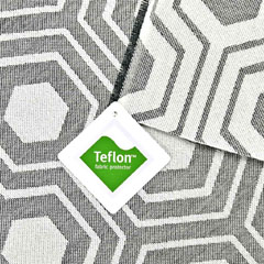 RESTST�CK 81 cm Outdoorstoff Dralon� Teflon Sechseck, creme schwarz