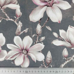 Outdoor Dralon� Stoff Magnolien, altrosa grau
