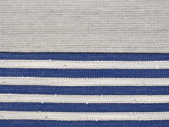 Editey Strukturstoff Streifen & Pailletten, blau beige