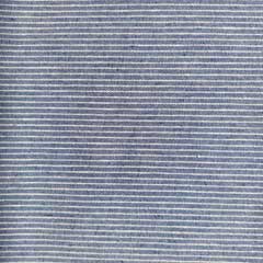 Dekostoff Streifen schmal recycled, natur jeansblau