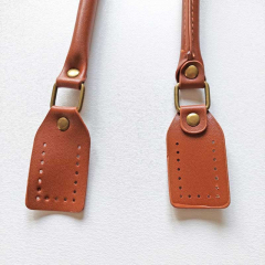 Taschenhenkel Kunstleder 63,5 cm eckig zum Ann�hen, Havanna braun (mittelbraun)