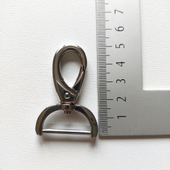 Karabinerhaken Metall 2,6 cm hochwertig hochgl�nzend, silber