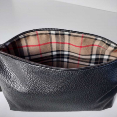 Kunstleder Lederimitat elegante Narbung Taschenherstellung, schwarz