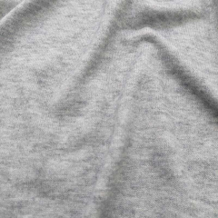 Strickstoff Glattstrick weich d�nn, grau meliert