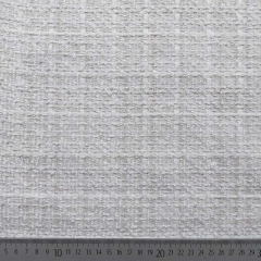 Boucle Stoff Lurex Ton-in-Ton franz�sischer Stil uni kariert, cremweiss