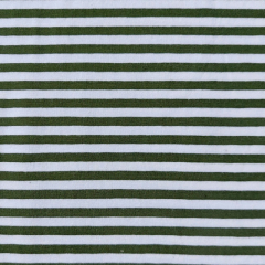 RESTST�CK 33 cm Jerseystoff Streifen 5 mm, dunkelgr�n wei�