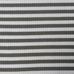 Rippenjersey Streifen 1 cm, armygr�n cremewei� (garngef�rbt)