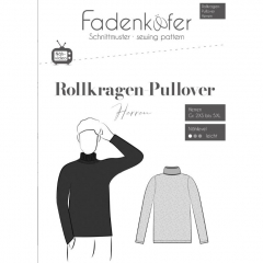 Papierschnittmuster ROLLKRAGEN PULLOVER HERREN Fadenk�fer
