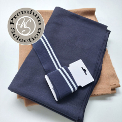 RESTST�CK 27 cm Wollstoff Wool Blend weich, dunkelblau - Made in Italy