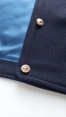 RESTST�CK 27 cm Wollstoff Wool Blend weich, dunkelblau - Made in Italy