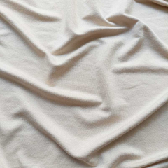 French Terry Sweatstoff weich fein, hellbeige, aus LENZING™ ECOVERO™ Viscosefasern