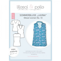 Papierschnittmuster Sommerbluse "Lavina" Lillesol women No. 72