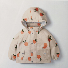 Aqua Protect Regenmantelstoff Orangen, orange gr�n ecrue