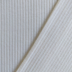 Strickstoff Rippenstrick Classic Look - cremewei�